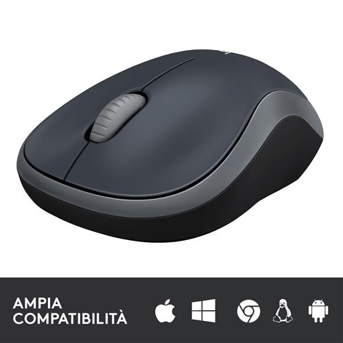 Logitech M185 mouse Ufficio RF Wireless
