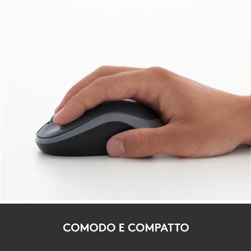Logitech M185 mouse Ufficio RF Wireless