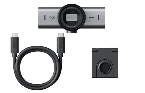 Logitech MX Brio 705 for Business webcam 8,5 MP 4096 x 2160 Pixel USB 3.2 Gen 1 (3.1 Gen 1) Alluminio, Nero