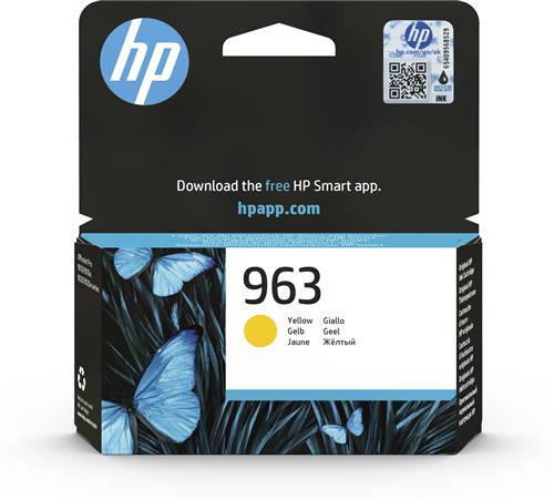 HP 963 Yellow Original Ink Cartridge cartuccia d'inchiostro 1 pz Resa standard