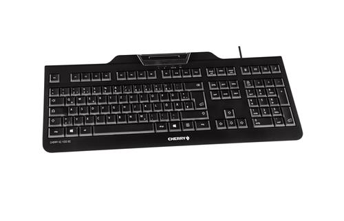 CHERRY KC 1000 SC tastiera Ufficio USB QWERTY Inglese US Nero