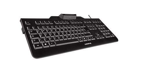 CHERRY KC 1000 SC tastiera Ufficio USB QWERTY Inglese US Nero