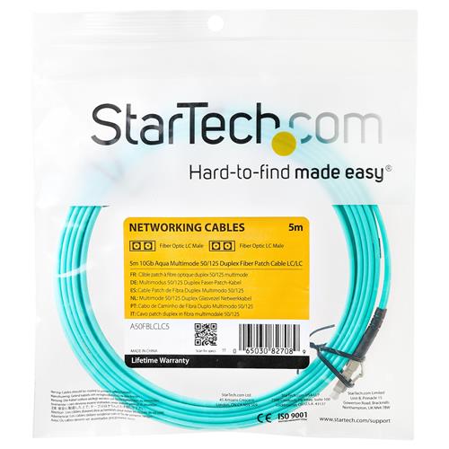 StarTech.com A50FBLCLC5 cavo InfiniBand e in fibra ottica Turchese