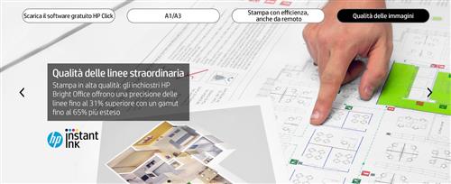 HP Designjet Studio 24-in Printer stampante grandi formati Wi-Fi Getto termico d'inchiostro A colori 2400 x 1200 DPI 610 x 1897 mm Collegamento ethernet LAN