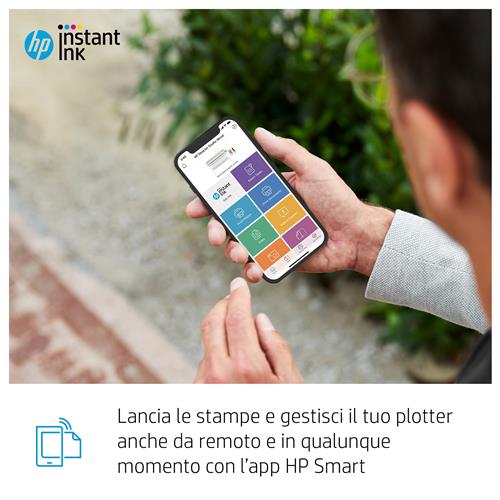 HP Designjet Studio 24-in Printer stampante grandi formati Wi-Fi Getto termico d'inchiostro A colori 2400 x 1200 DPI 610 x 1897 mm Collegamento ethernet LAN