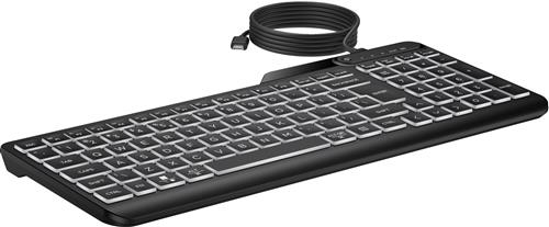 HP 405 Multi-Device Backlit Wired Keyboard tastiera Ufficio USB Nero