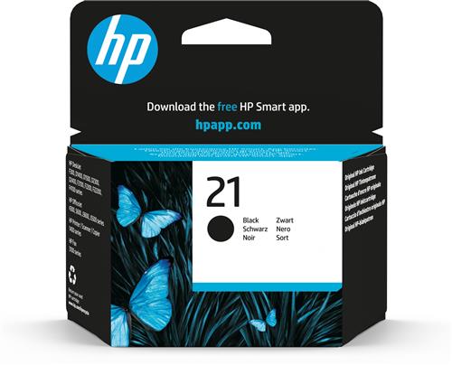 HP 21 Black Original Ink Cartridge cartuccia d'inchiostro 1 pz Resa standard