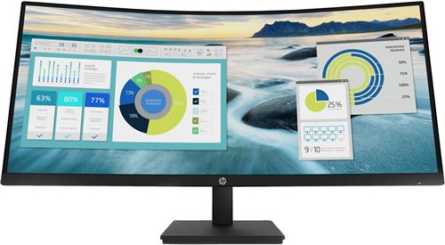 HP P34hc G4 WQHD USB-C Curved Monitor Monitor PC 86,4 cm (34) 3440 x 1440 Pixel Wide Quad HD LCD Nero