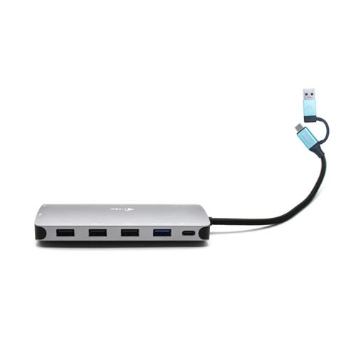 i-tec CANANOTDOCKPD replicatore di porte e docking station per laptop Cablato USB 3.2 Gen 1 (3.1 Gen 1) Type-A + Type-C Argento