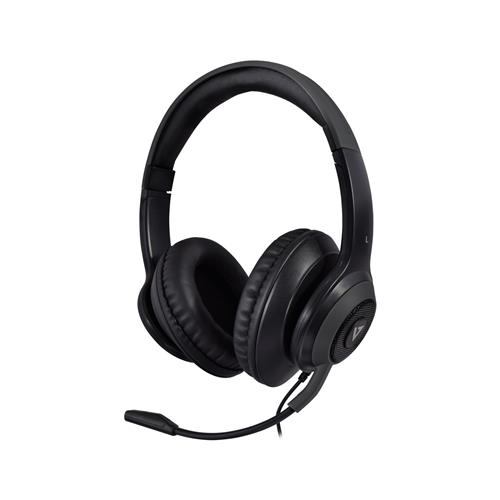 V7 HC701 cuffia e auricolare Cablato A Padiglione Musica e Chiamate USB tipo A Nero