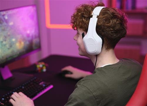 Trust GXT 415W Zirox Auricolare Cablato A Padiglione Gaming Bianco