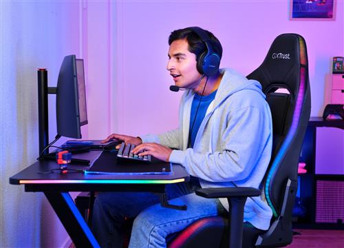 Trust GXT 719 Ruya Sedia da gaming per PC Seduta imbottita Nero