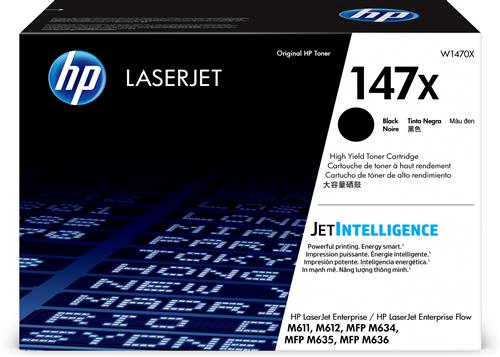 HP LaserJet 147X High Yield Black Original Toner Cartridge cartuccia toner 1 pz