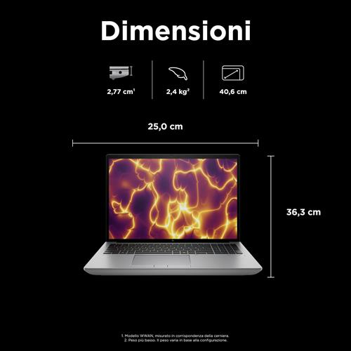 HP ZBook Fury 16 G11 Intel® Core™ i7 i7-14700HX Workstation mobile 40,6 cm (16