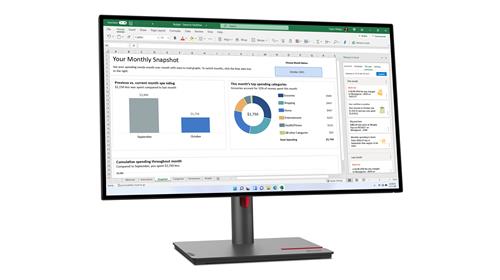 Lenovo ThinkVision P27h-30 LED display 68,6 cm (27) 2560 x 1440 Pixel Quad HD LCD Nero