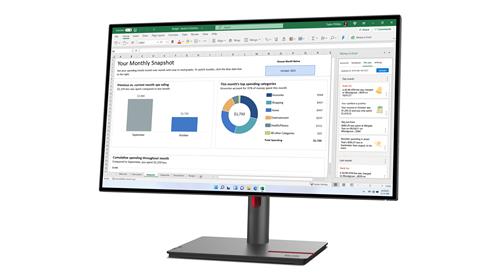 Lenovo ThinkVision P27h-30 LED display 68,6 cm (27) 2560 x 1440 Pixel Quad HD LCD Nero