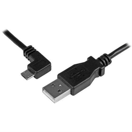 StarTech.com USBAUB50CMLA cavo USB USB 2.0 USB A Micro-USB B Nero