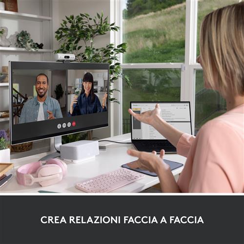 Logitech Brio 500 webcam 4 MP 1920 x 1080 Pixel USB-C Bianco