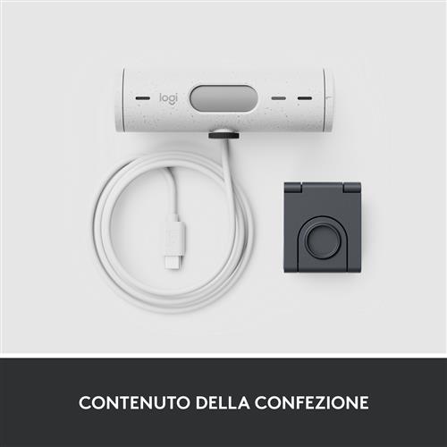 Logitech Brio 500 webcam 4 MP 1920 x 1080 Pixel USB-C Bianco