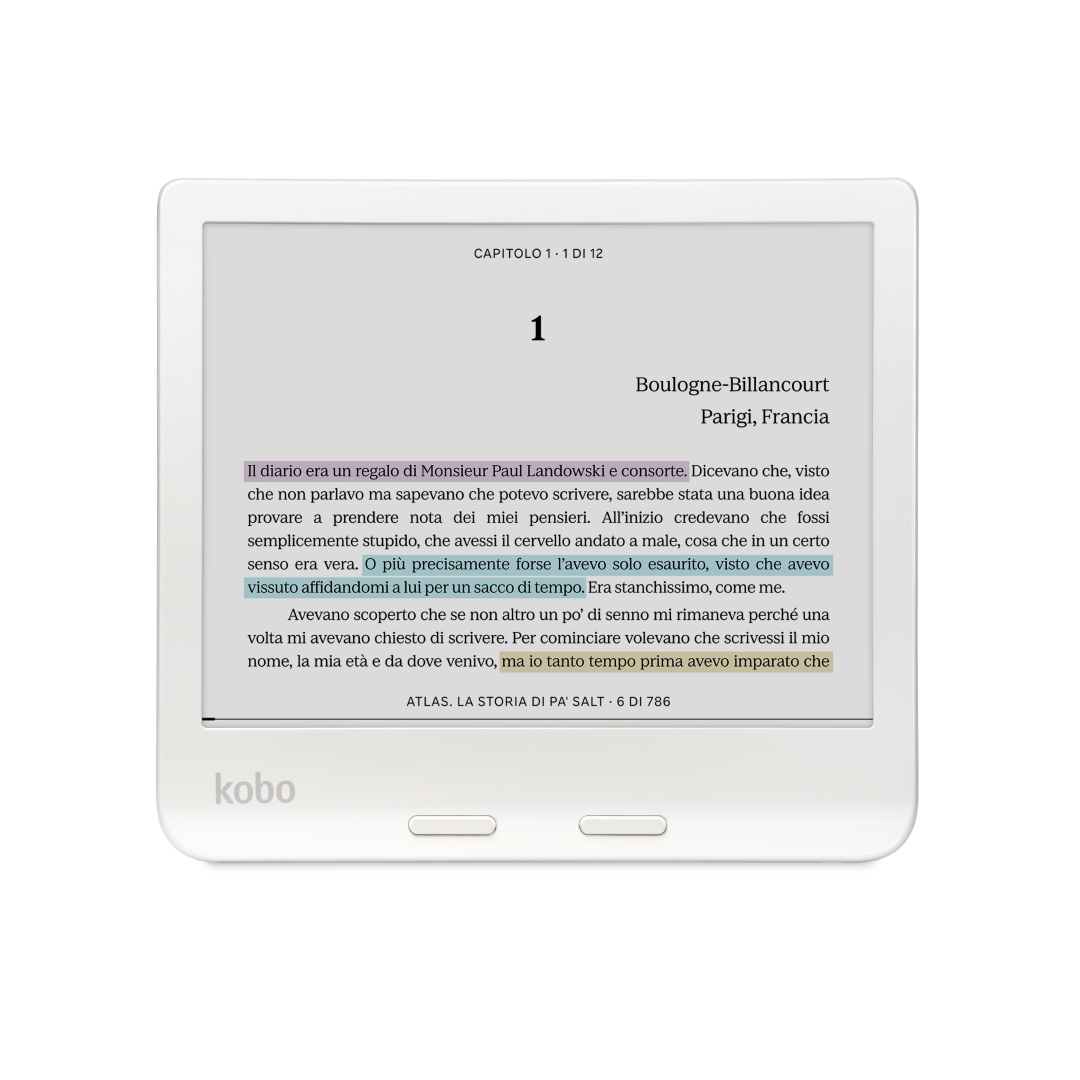 Rakuten Kobo Libra Colour lettore e-book Touch screen 32 GB Wi-Fi Bianco