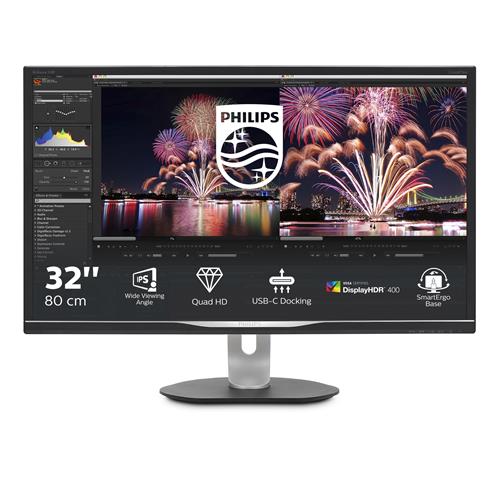 Philips P Line 328P6AUBREB/00 Monitor PC 80 cm (31.5) 2560 x 1440 Pixel Quad HD LED Nero
