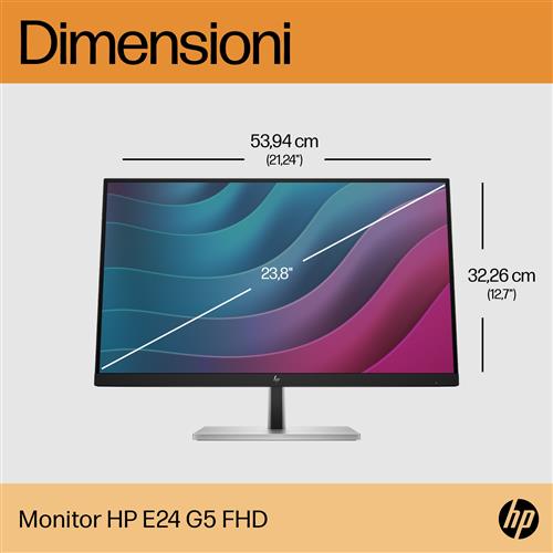 HP E24 G5 FHD Monitor Monitor PC 60,5 cm (23.8) 1920 x 1080 Pixel