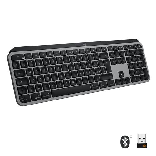 Logitech MX Keys f/ Mac tastiera Ufficio RF senza fili + Bluetooth QWERTY Italiano Grigio