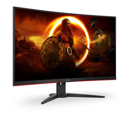 AOC G2 CQ32G2SE/BK LED display 80 cm (31.5) 2560 x 1440 Pixel 2K Ultra HD Nero, Rosso