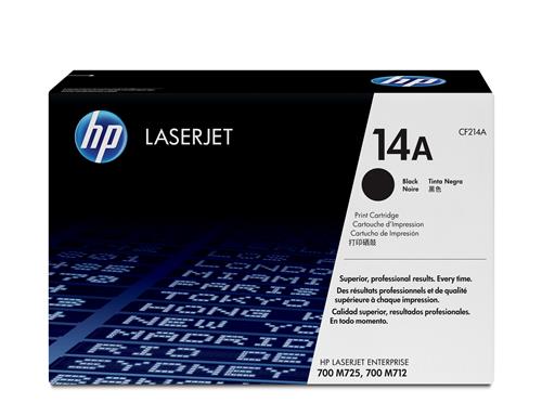 HP 14A Black Original LaserJet Toner Cartridge cartuccia toner 1 pz