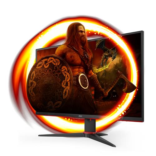 AOC G2 27G2SPAE/BK LED display 68,6 cm (27) 1920 x 1080 Pixel Full HD Nero, Rosso