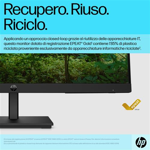 HP P24v G5 FHD Monitor Monitor PC 60,5 cm (23.8) 1920 x 1080 Pixel Full HD LCD Nero