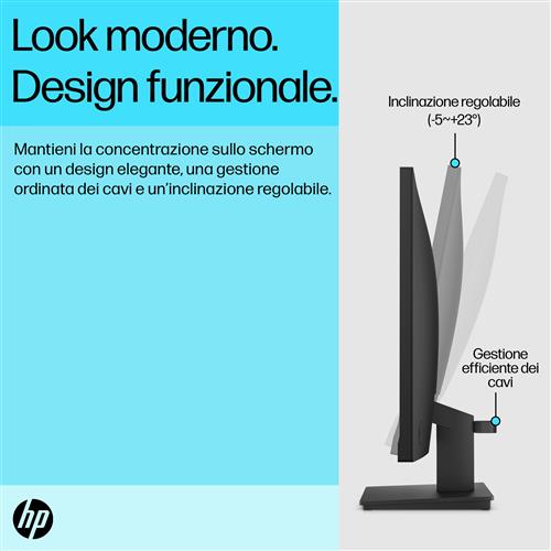 HP P24v G5 FHD Monitor Monitor PC 60,5 cm (23.8) 1920 x 1080 Pixel Full HD LCD Nero