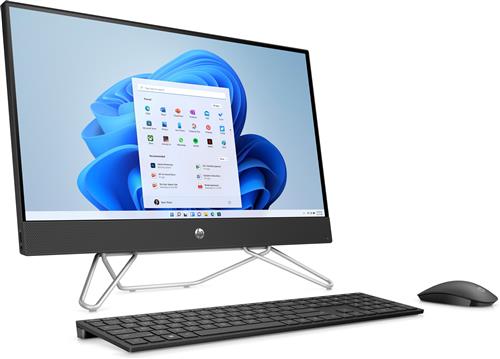 HP 24-cb1054nl Intel Core i3 i3-1215U 60,5 cm (23.8) 1920 x 1080 Pixel PC All-in-one 8 GB DDR4-SDRAM 512 GB SSD Windows 11 Home Wi-Fi 6 (802.11ax) Nero