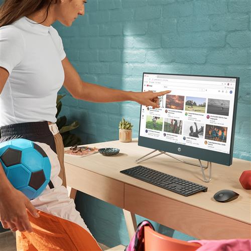 HP 24-cb1054nl Intel Core i3 i3-1215U 60,5 cm (23.8) 1920 x 1080 Pixel PC All-in-one 8 GB DDR4-SDRAM 512 GB SSD Windows 11 Home Wi-Fi 6 (802.11ax) Nero