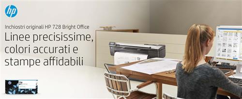 HP Cartuccia inchiostro ciano DesignJet 728, 130 ml