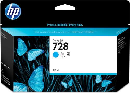HP Cartuccia inchiostro ciano DesignJet 728, 130 ml