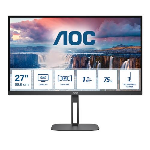 AOC V5 Q27V5N/BK Monitor PC 68,6 cm (27) 2560 x 1440 Pixel Quad HD LED Nero