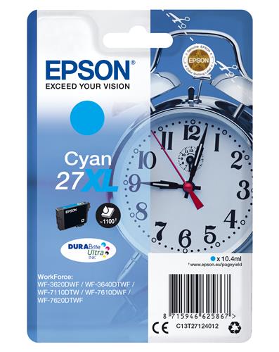 Epson Alarm clock C13T27124012 cartuccia d'inchiostro 1 pz Originale Resa elevata (XL)