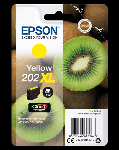 Epson Kiwi 202XL cartuccia d'inchiostro 1 pz Originale Resa elevata (XL) Giallo