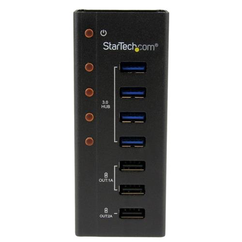 StarTech.com ST4300U3C3 hub di interfaccia USB 3.2 Gen 1 (3.1 Gen 1) Type-B 5000 Mbit/s Nero