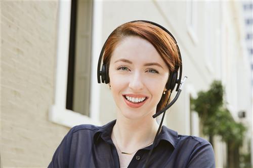 Logitech H650e Auricolare Cablato A Padiglione Ufficio USB tipo A Nero, Argento