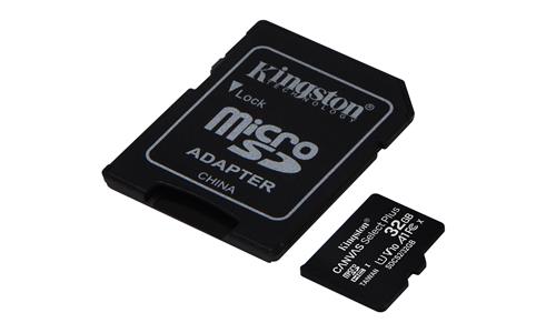 32GB MICROSDHC CANVAS SELECT 100R A1 C10 CARD + SD ADAPTER