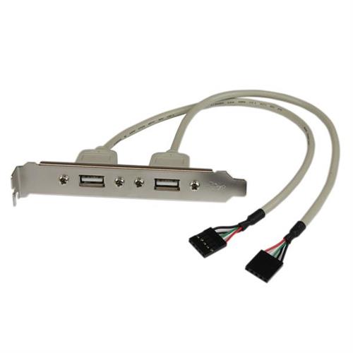 StarTech.com USBPLATE adattatore per inversione del genere dei cavi 2 x IDC 2 x USB A Argento