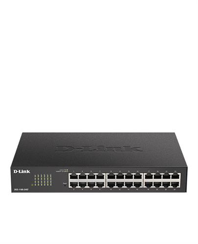 D-Link DGS-1100-24V2 switch di rete Gestito L2 Gigabit Ethernet (10/100/1000) 1U Nero