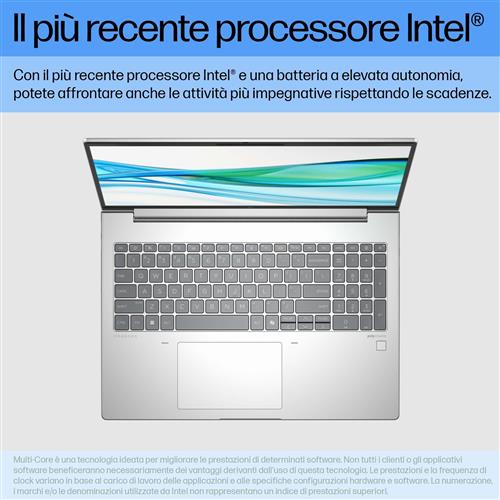 HP ProBook 460 G11 Intel Core Ultra 5 125U Computer portatile 40,6 cm (16) WUXGA 16 GB DDR5-SDRAM 512 GB SSD Wi-Fi 6E (802.11ax) Windows 11 Pro Argento