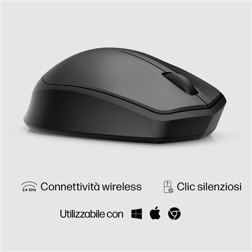 HP 280 Silent Wireless mouse Ufficio RF Wireless Ottico