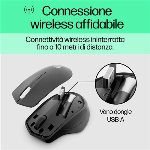 HP 280 Silent Wireless mouse Ufficio RF Wireless Ottico