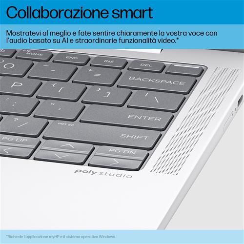 HP EliteBook 1040 G11 Intel Core Ultra 7 155H Computer portatile 35,6 cm (14) 2.8K 32 GB LPDDR5x-SDRAM 1 TB SSD Wi-Fi 6E (802.11ax) Windows 11 Pro Argento