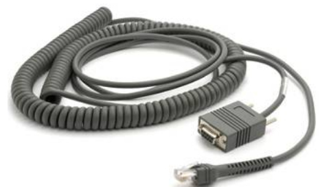 Zebra CBA-R06-C20PBR cavo seriale Nero 6 m RJ-45 DB9