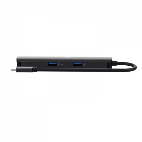 V7 UCMINIDOCK-PT replicatore di porte e docking station per laptop USB 3.2 Gen 1 (3.1 Gen 1) Type-C Nero